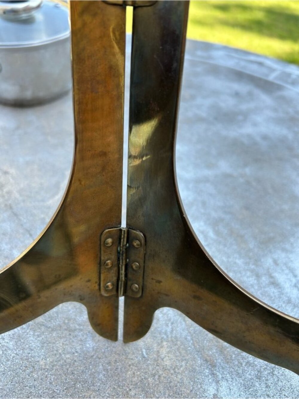 Brass Display Easel Stand - Gold Plate & Frame Holder - Picture 9 of 9